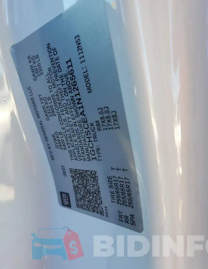 1GCHSCEA1N1265611 Photo# 12