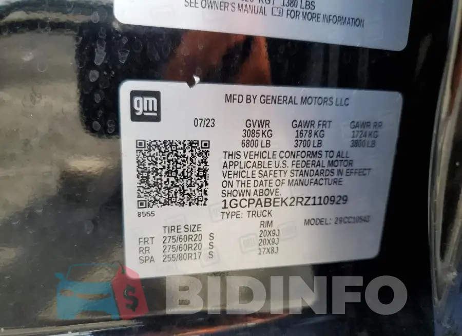 1GCPABEK2RZ110929 Photo# 12
