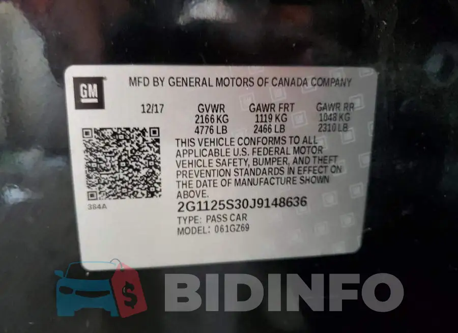 2G1125S30J9148636 Photo# 12