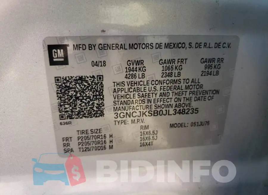 3GNCJKSB0JL348235 Photo# 12