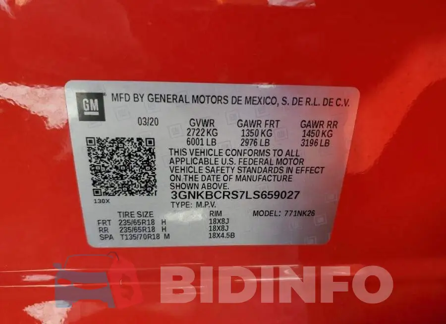 3GNKBCRS7LS659027 Photo# 13