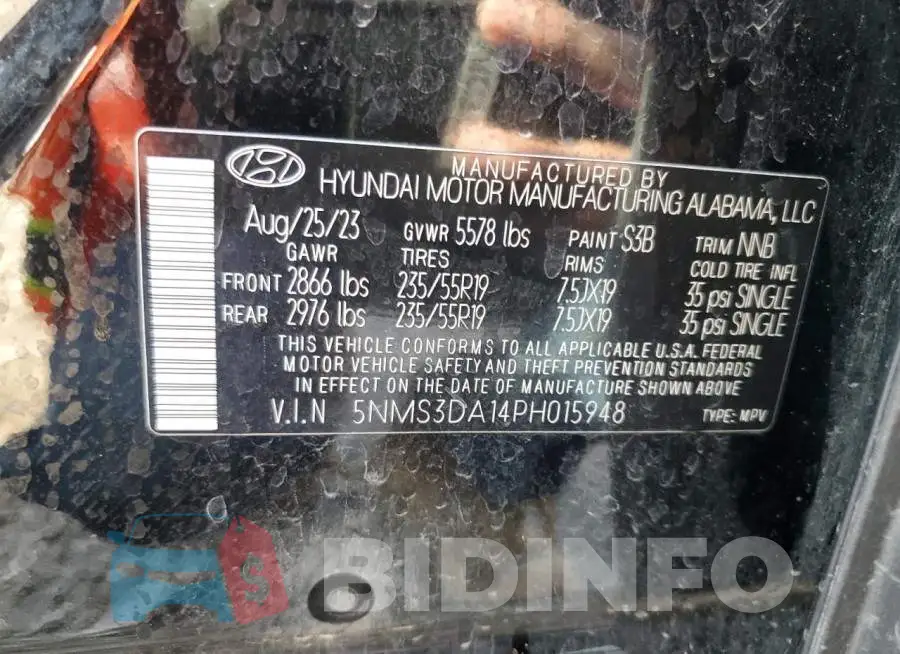 5NMS3DA14PH015948 Photo# 12