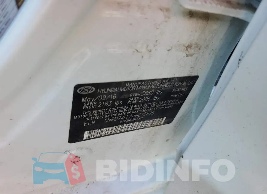 5NPD74LF2HH072675 Photo# 12