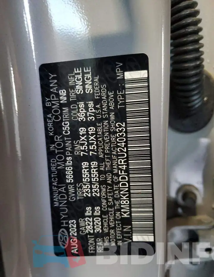KM8KNDDF4RU240332 Photo# 14
