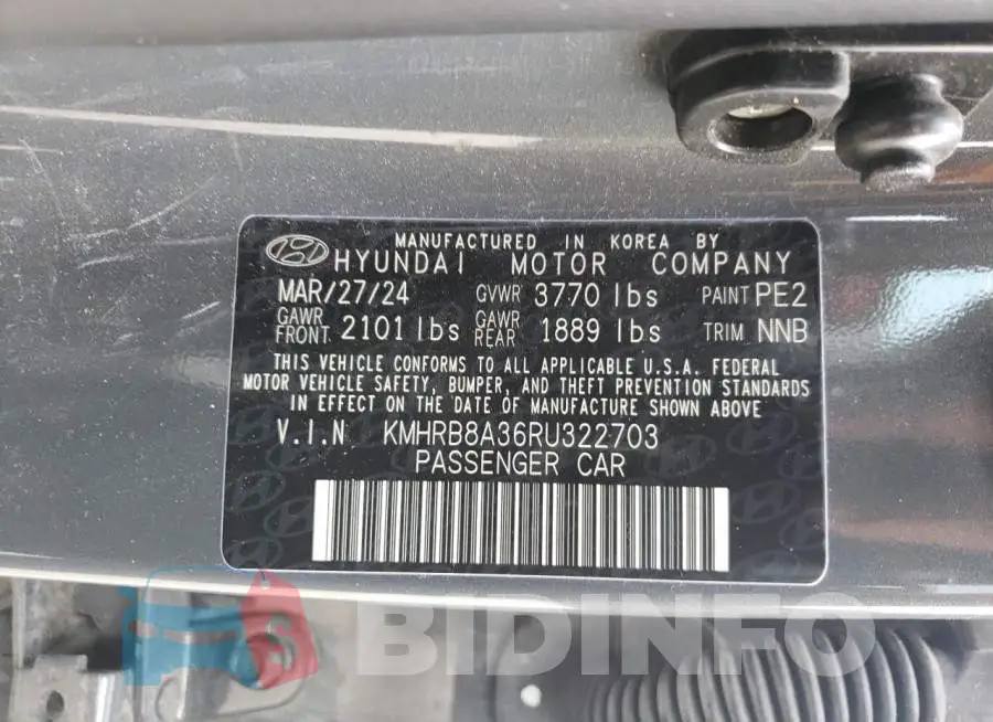 KMHRB8A36RU322703 Photo# 12