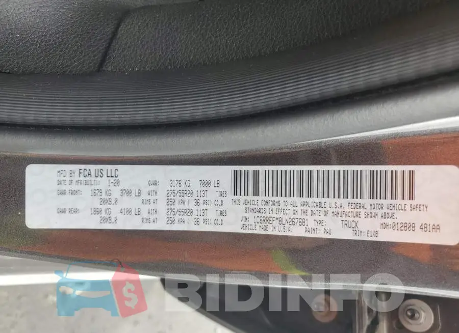 1C6RREFM8LN267681 Photo# 12