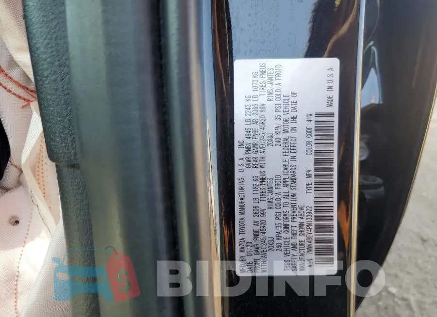 7MMVABEY4PN133922 Photo# 12