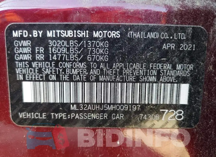 ML32AUHJ5MH009197 Photo# 12