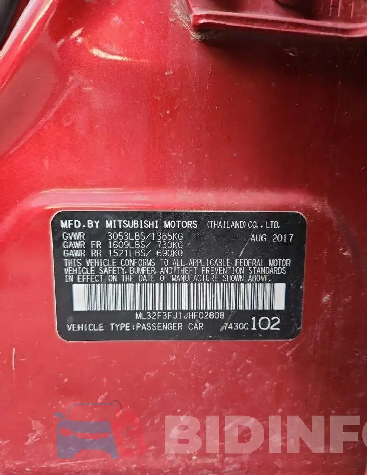 ML32F3FJ1JHF02808 Photo# 12
