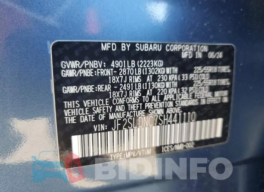 JF2SLDNC7SH441110 Photo# 13