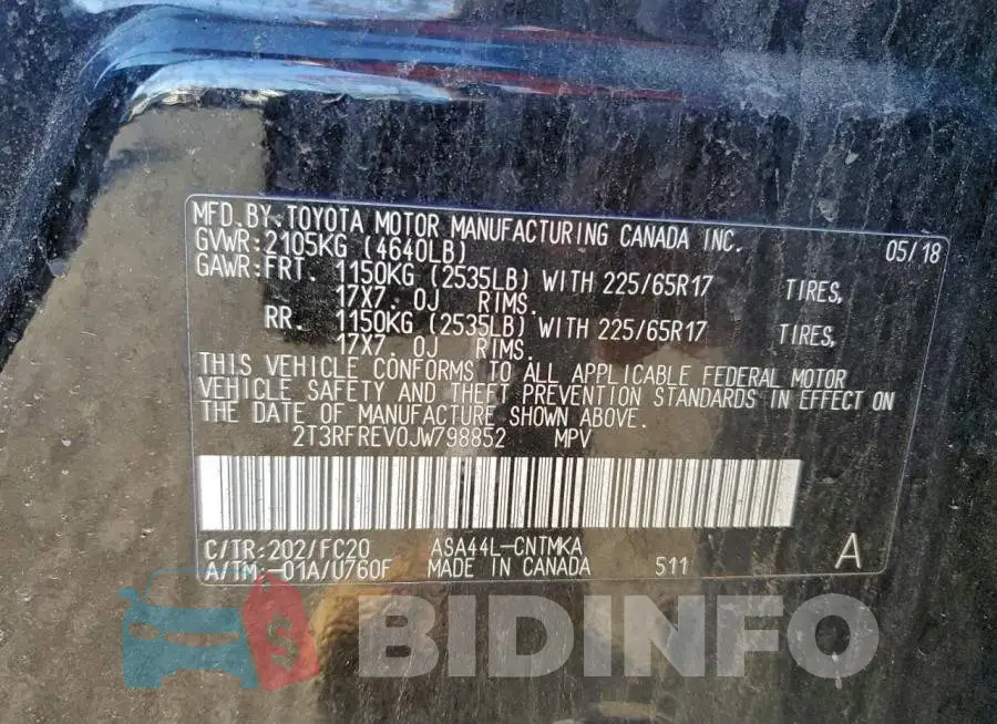 2T3RFREV0JW798852 Photo# 13