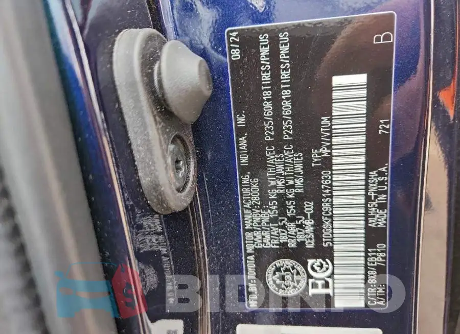 5TDGSKFC9RS147630 Photo# 13