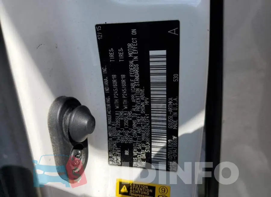 5TDJKRFH6GS243741 Photo# 13