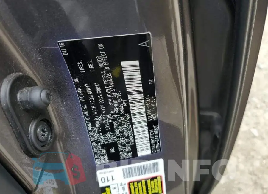 5TDKK3DC2GS732484 Photo# 13