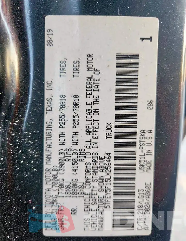 5TFEY5F15LX256464 Photo# 14