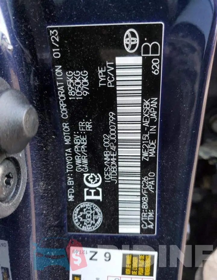JTDBDMHE4PJ000799 Photo# 13