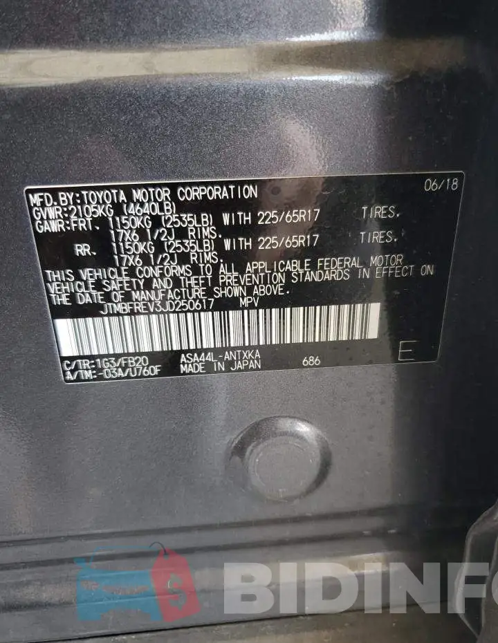 JTMBFREV3JD250617 Photo# 13