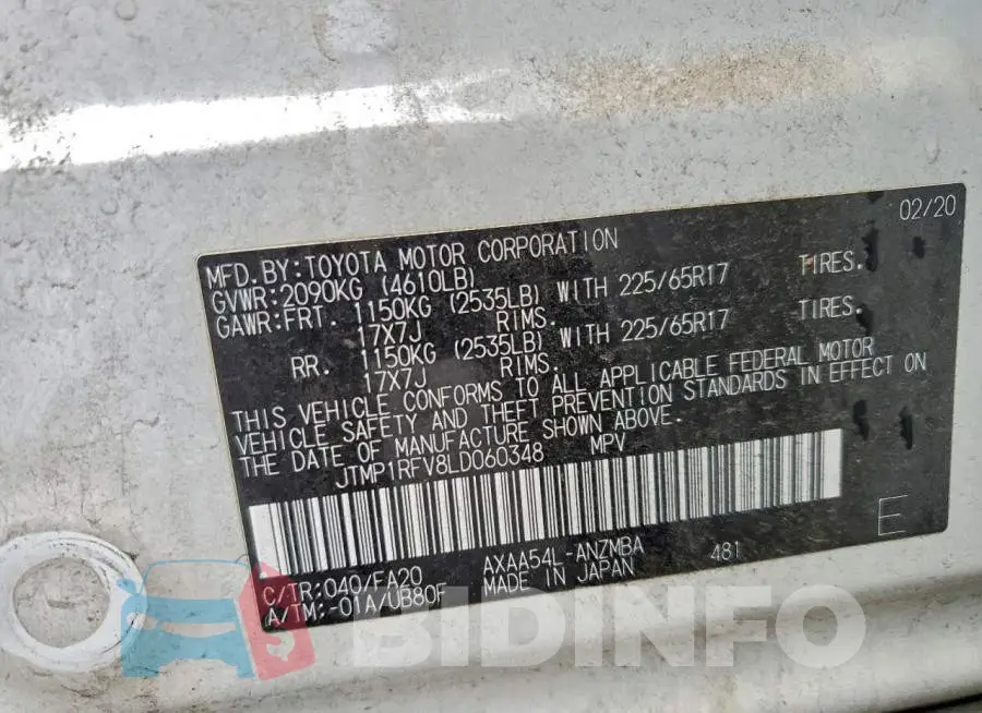 JTMP1RFV8LD060348 Photo# 13