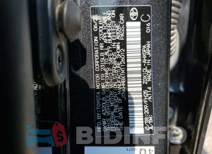 JTNKHMBX1M1126012 Photo# 12