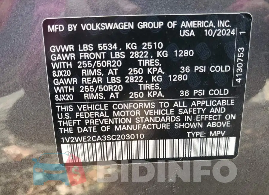 1V2WE2CA3SC203010 Photo# 12