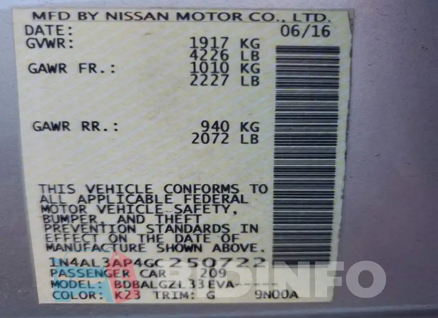 1N4AL3AP4GC250722 Photo# 13