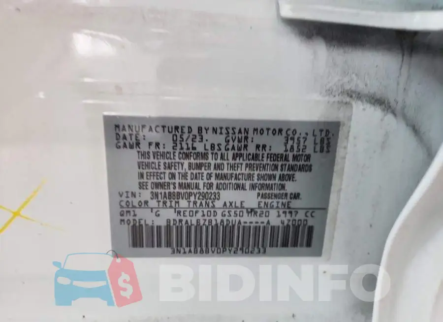 3N1AB8BV0PY290233 Photo# 12