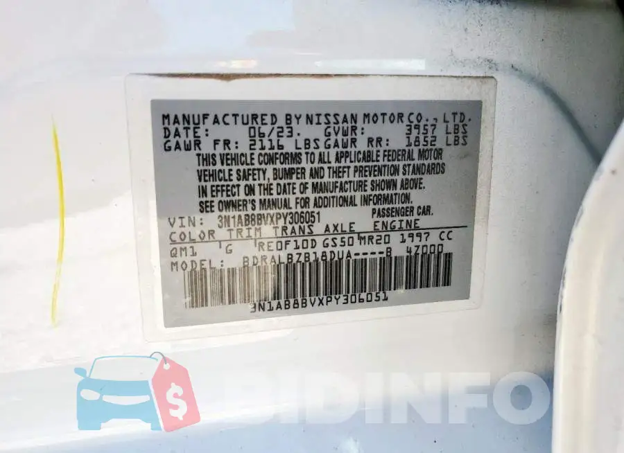 3N1AB8BVXPY306051 Photo# 12