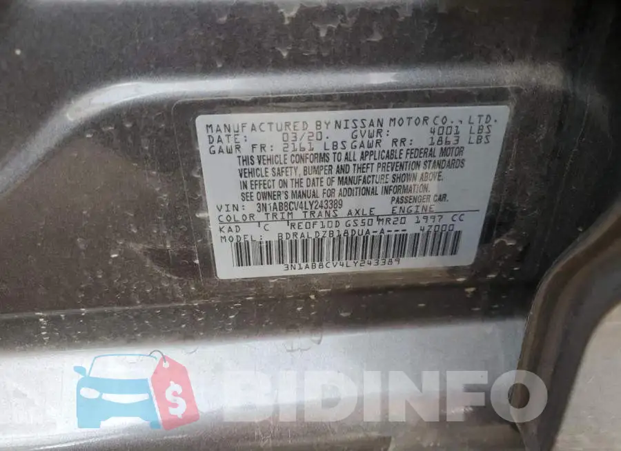3N1AB8CV4LY243389 Photo# 12