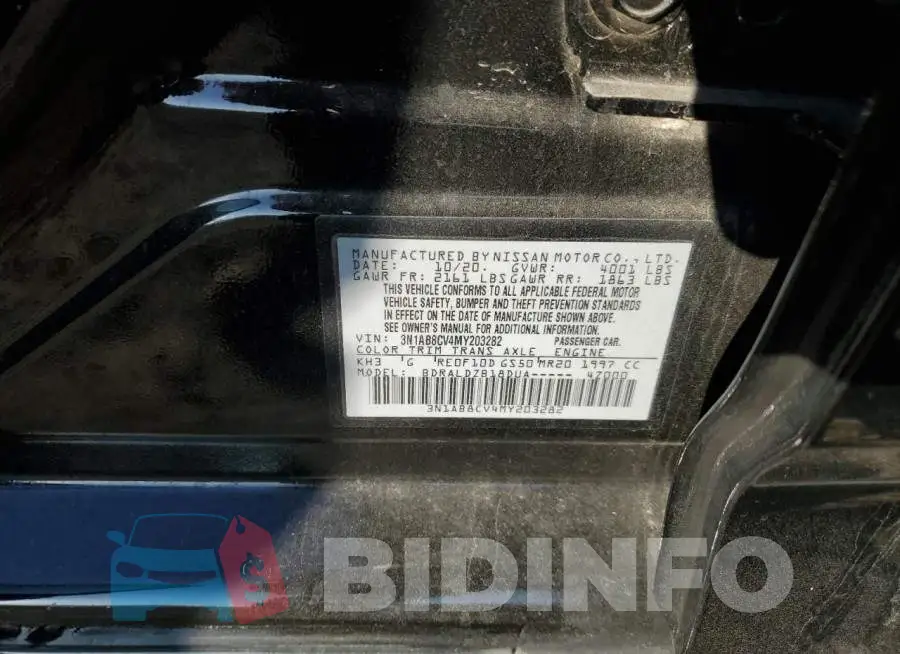 3N1AB8CV4MY203282 Photo# 13