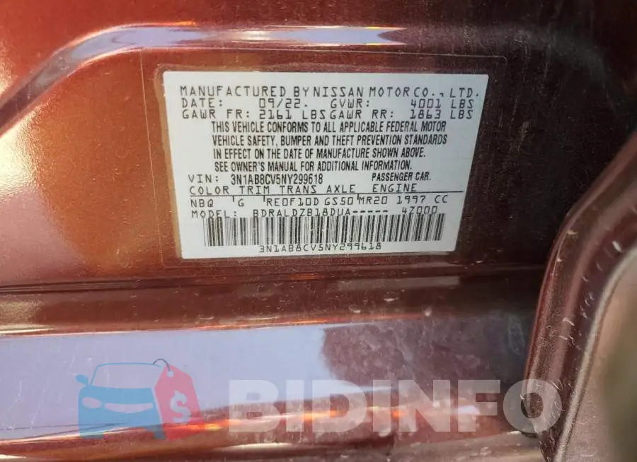 3N1AB8CV5NY299618 Photo# 13