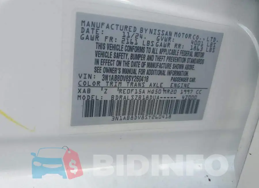 3N1AB8DV8SY260418 Photo# 12