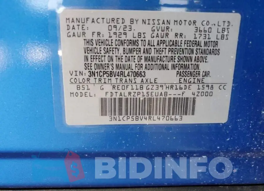 3N1CP5BV4RL470663 Photo# 13