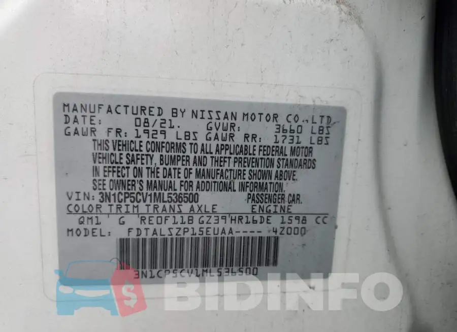 3N1CP5CV1ML536500 Photo# 12