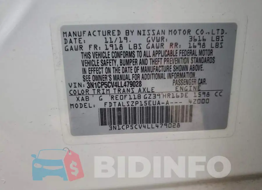 3N1CP5CV4LL479028 Photo# 13