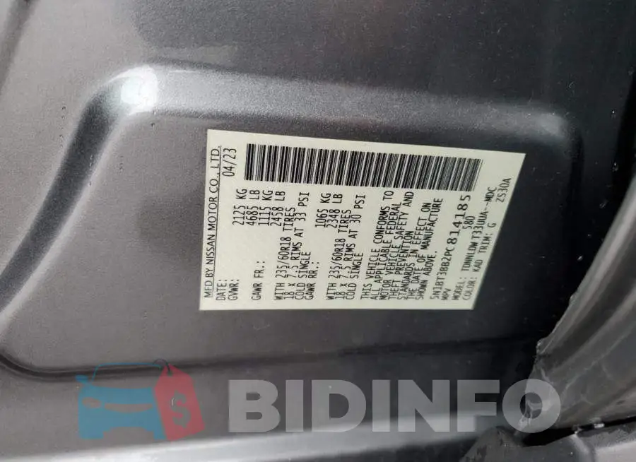5N1BT3BB2PC814185 Photo# 13