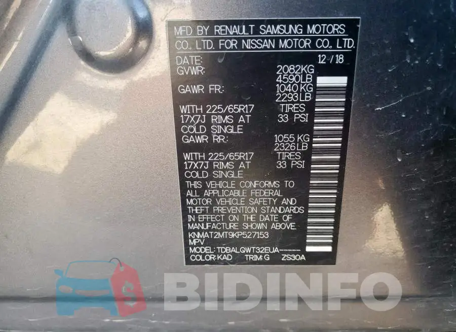 KNMAT2MT9KP527153 Photo# 13