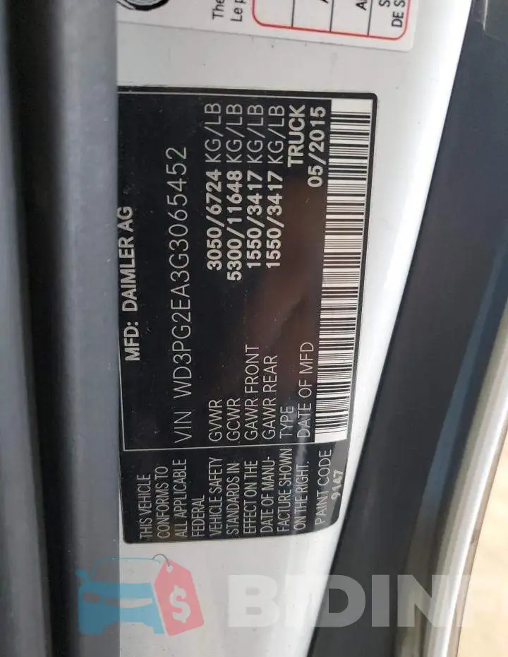 WD3PG2EA3G3065452 Photo# 13