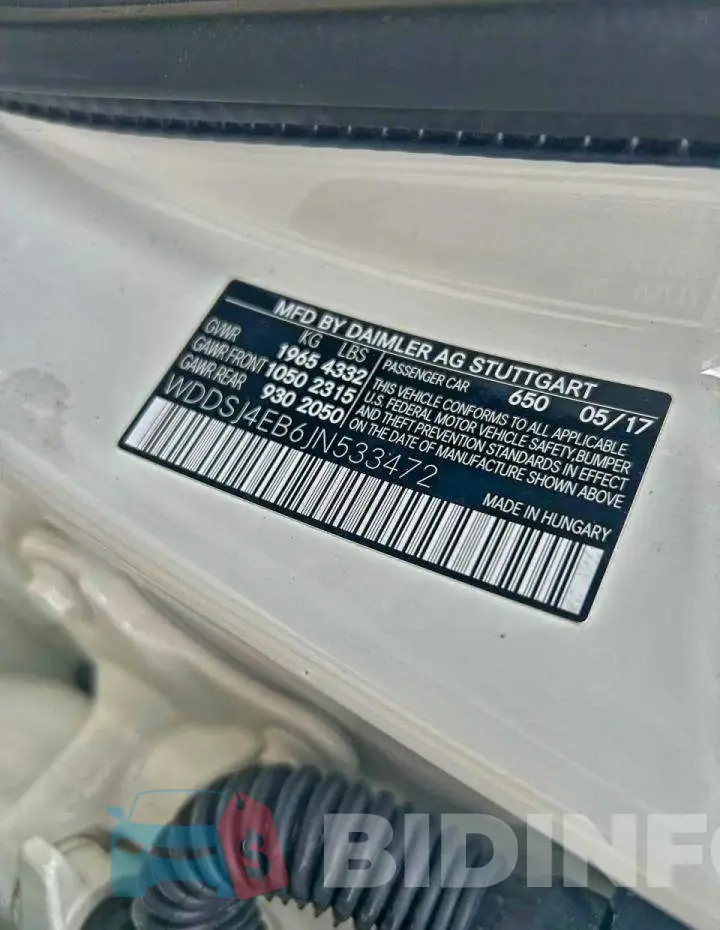 WDDSJ4EB6JN533472 Photo# 10