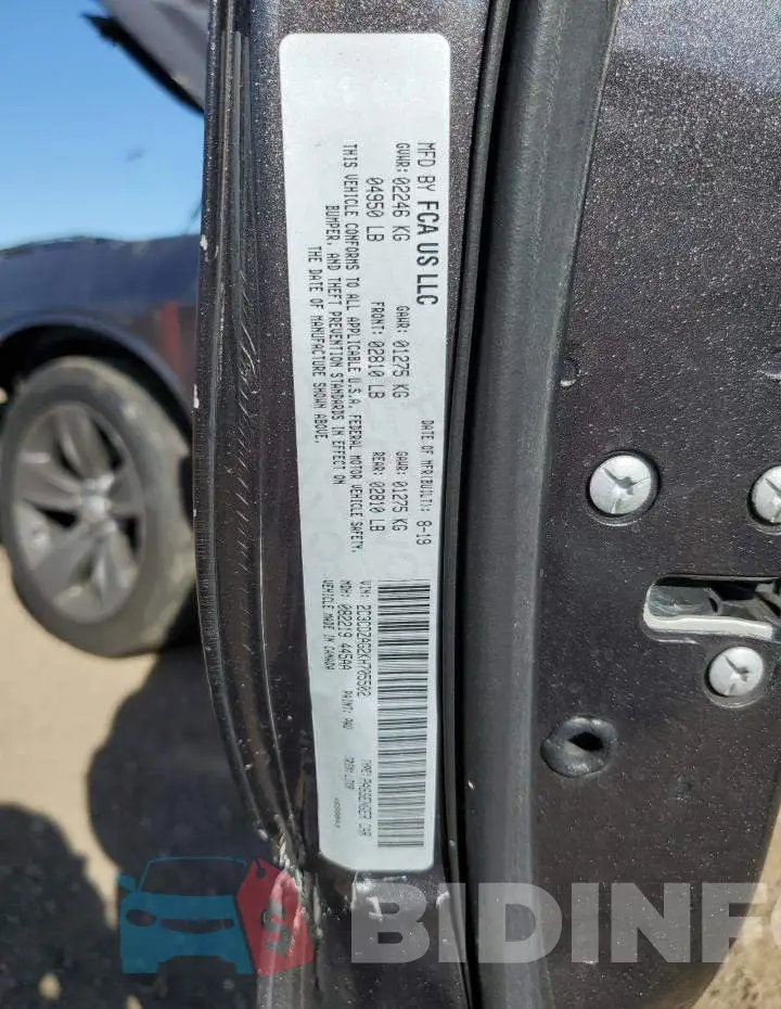 2C3CDZAG2KH705502 Photo# 13