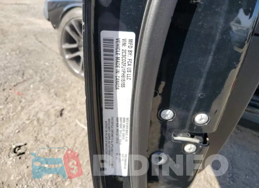 2C3CDZFJ1PH615155 Photo# 12