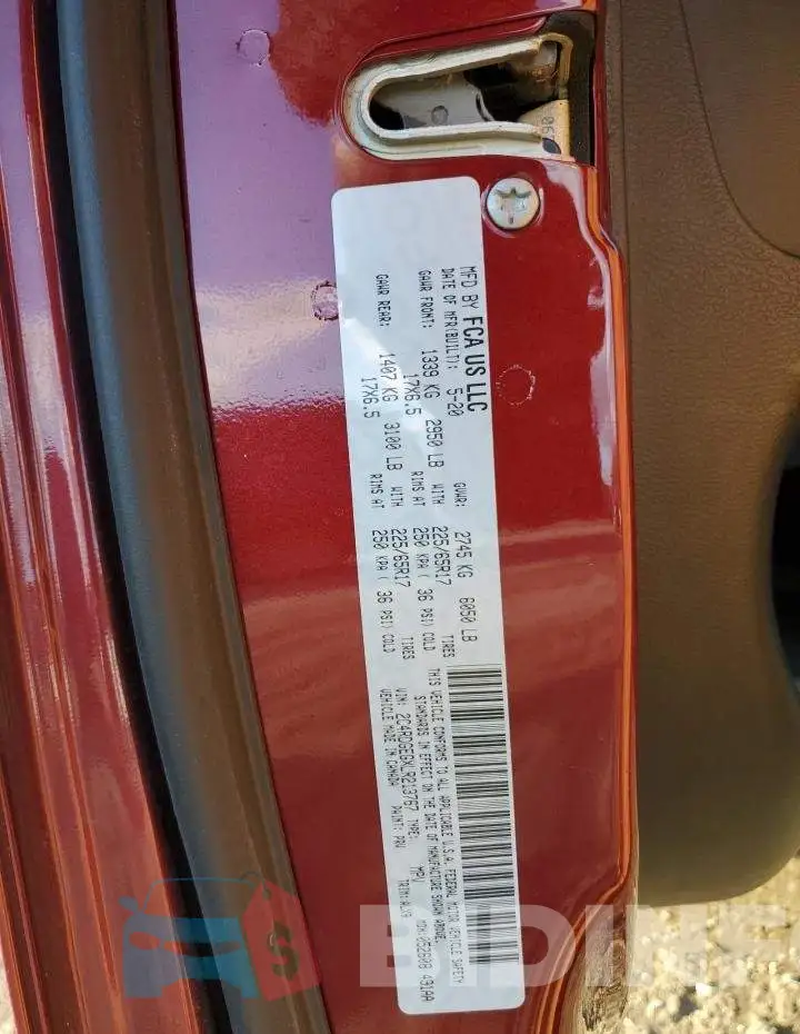 2C4RDGEGXLR213767 Photo# 13