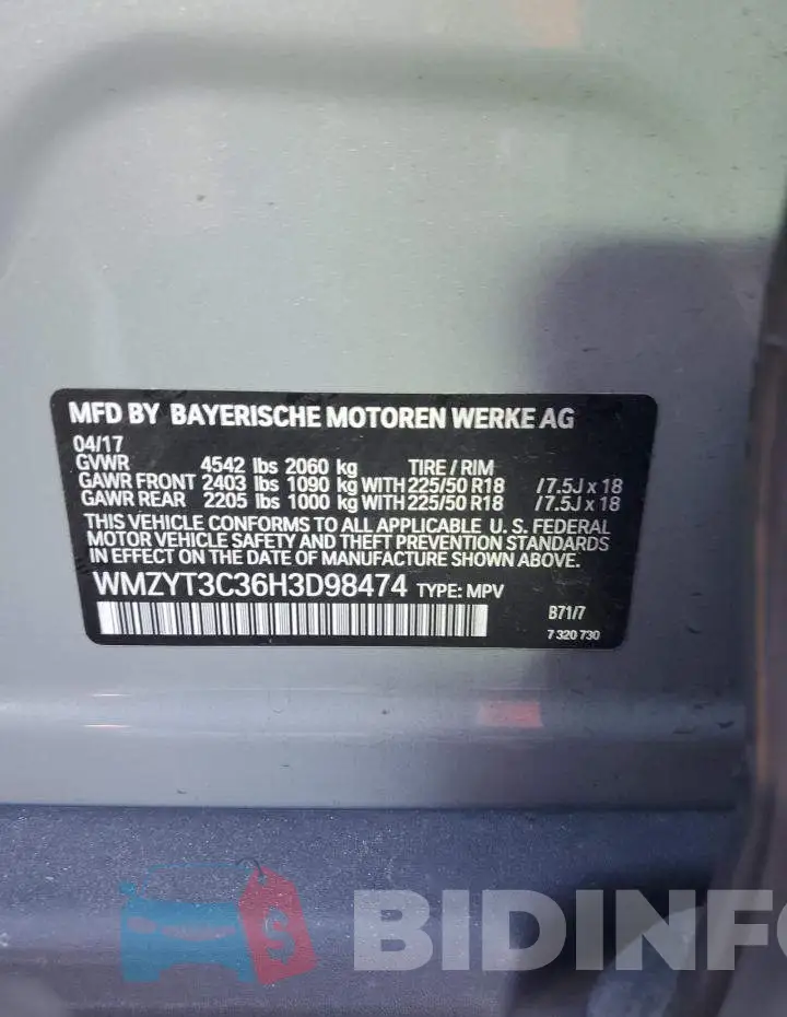 WMZYT3C36H3D98474 Photo# 12