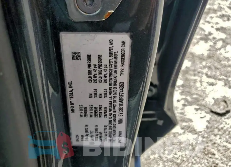 5YJ3E1EA8RF744353 Photo# 12