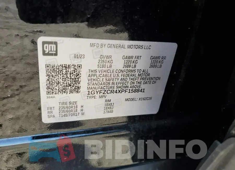 1GYFZCR4XPF158841 Photo# 12