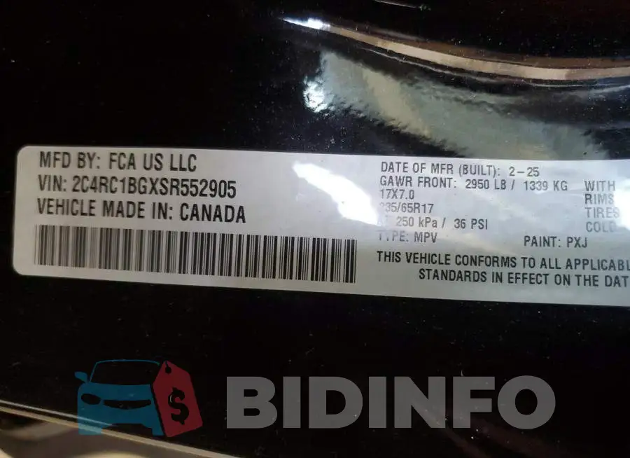 2C4RC1BGXSR552905 Photo# 13