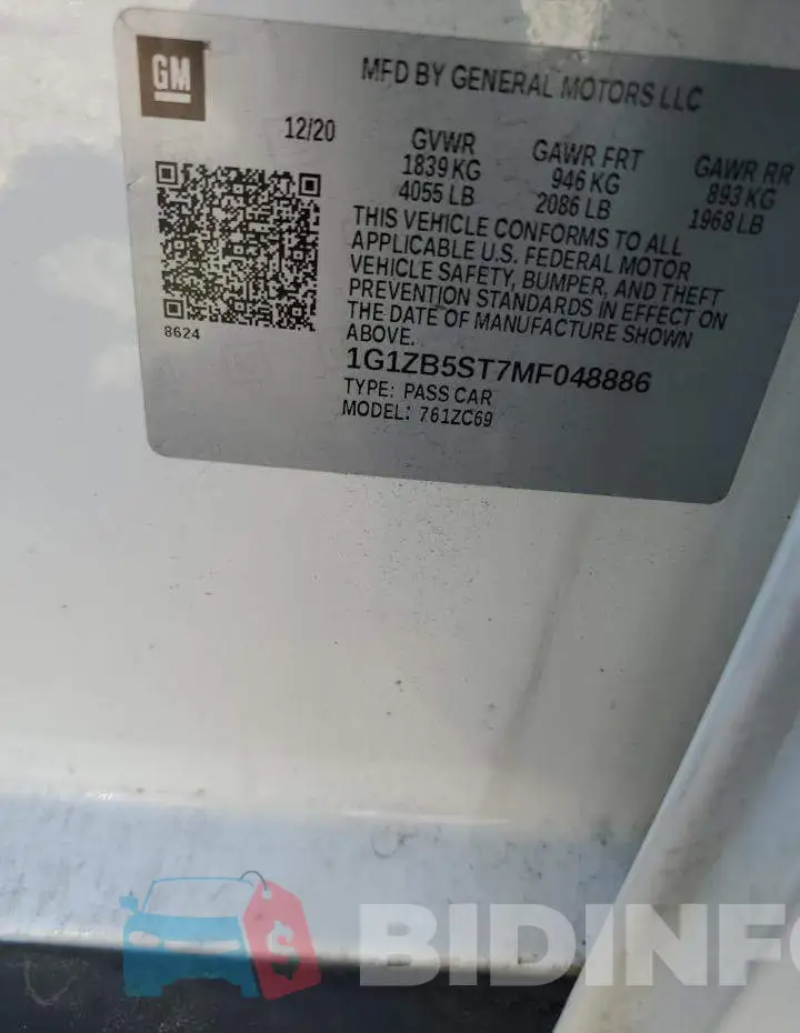 1G1ZB5ST7MF048886 Photo# 12
