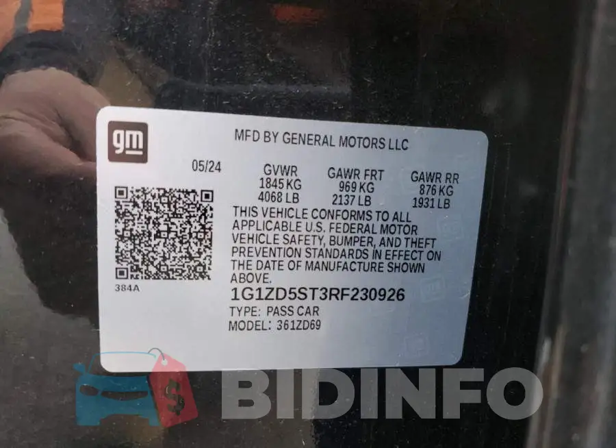 1G1ZD5ST3RF230926 Photo# 12