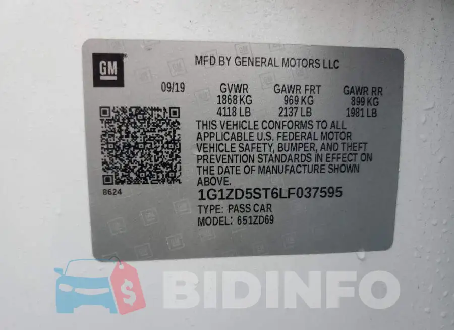 1G1ZD5ST6LF037595 Photo# 12