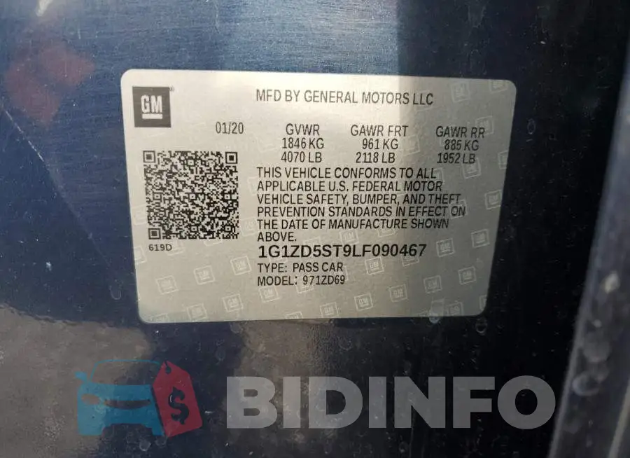 1G1ZD5ST9LF090467 Photo# 12