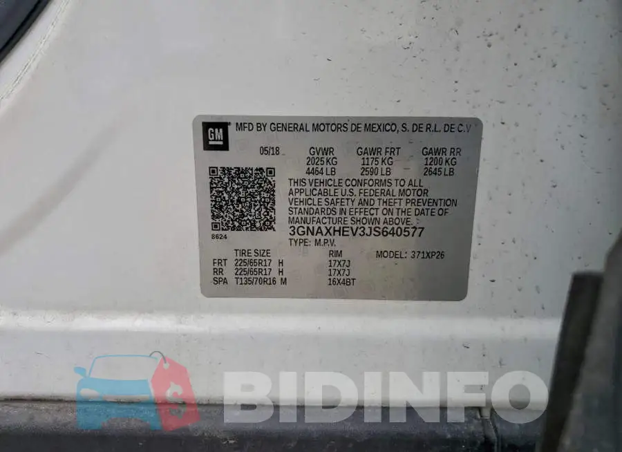 3GNAXHEV3JS640577 Photo# 13